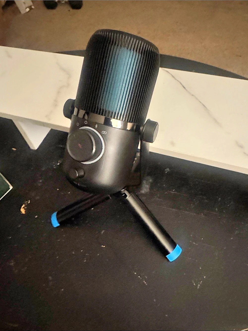 JLAB Black & Blue Desktop Streaming Mic